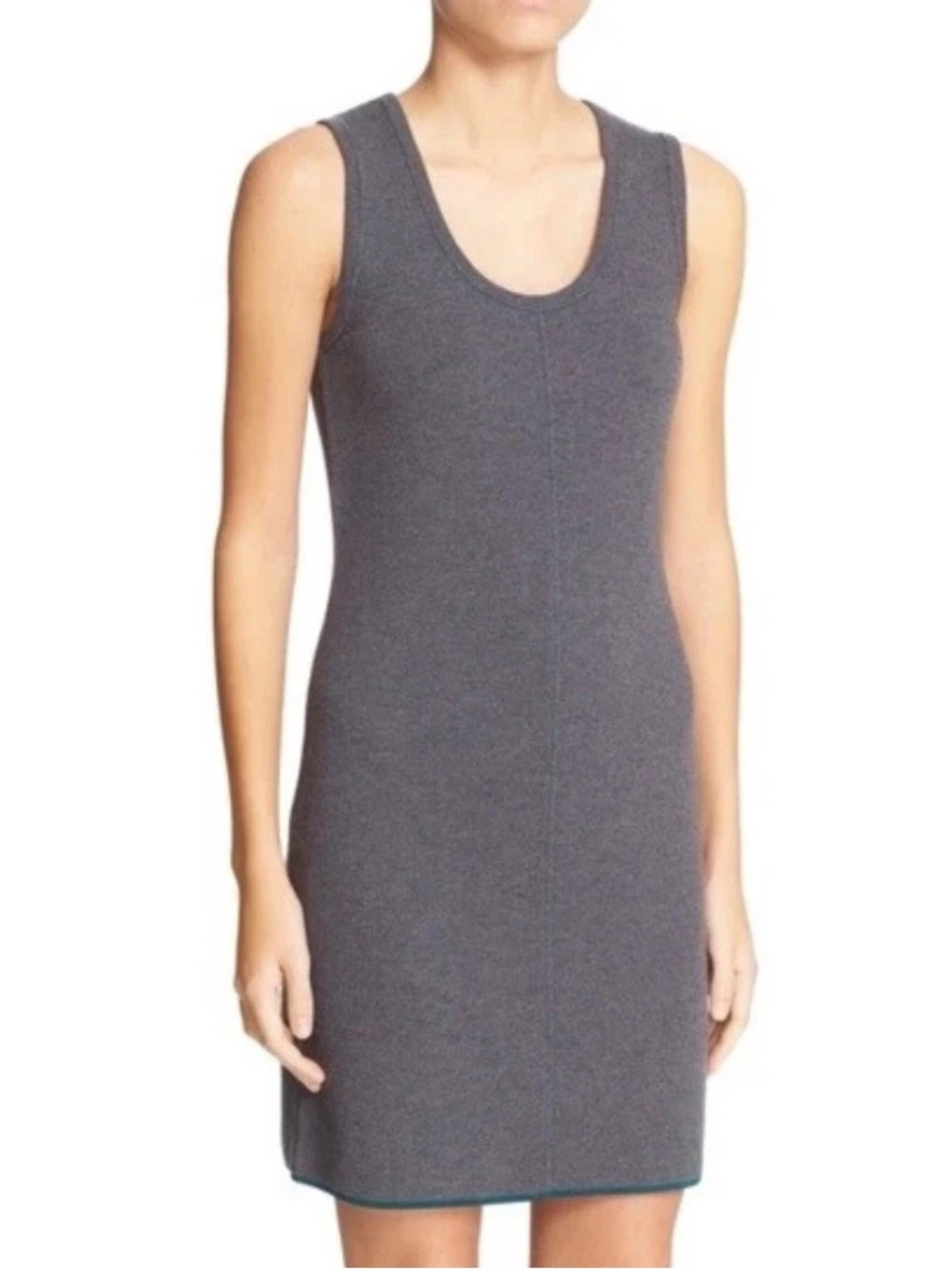 Rag & Bone Sleeveless Gray Merino Wool Knit Sheath Dress Size XS
